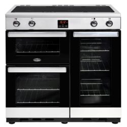 Belling Cookcentre 90Ei 90cm Electric Induction Range Cooker in Stainless Steel  444444079